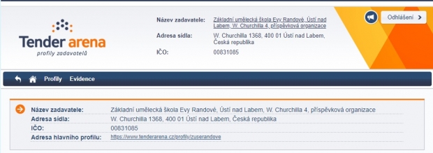 profil zadavatele